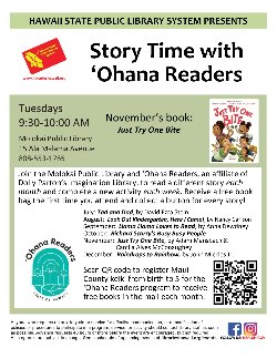 Story Time with `Ohana Readers